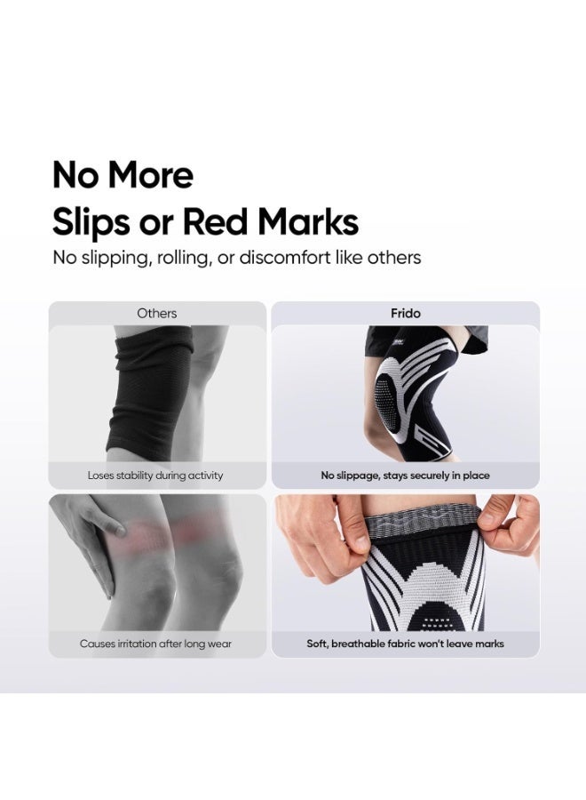 فريدو دعامة ركبة نشطة للرجال والنساء ، دعامة ركبة لتخفيف الألم - Image 5